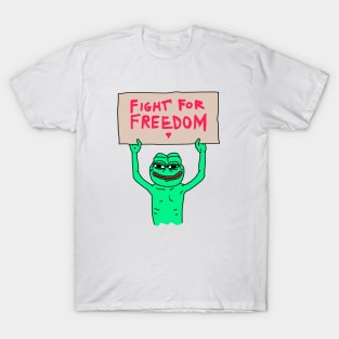 Pepe The Frog Fight For Freedom T-Shirt